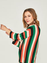Green black anise sweater